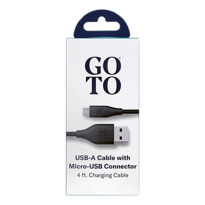 GoTo-GoTo® Micro to USB A Cable, 4 ft-slide-0