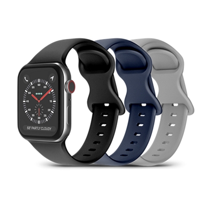 PureGear-PureGear Silicone Watch Bands 3-Pack for Apple Watch 42/44/45/46/49mm-slide-0