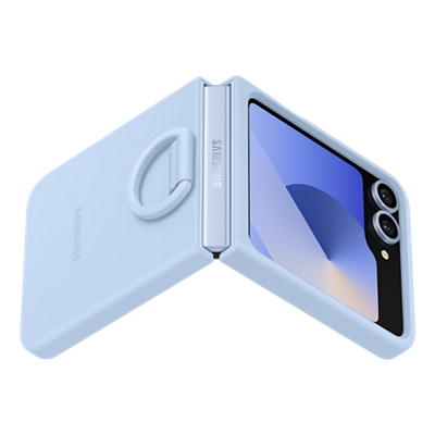 Samsung-Samsung Silicone Case with Ring for Samsung Galaxy Z Flip6-slide-0